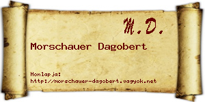 Morschauer Dagobert névjegykártya